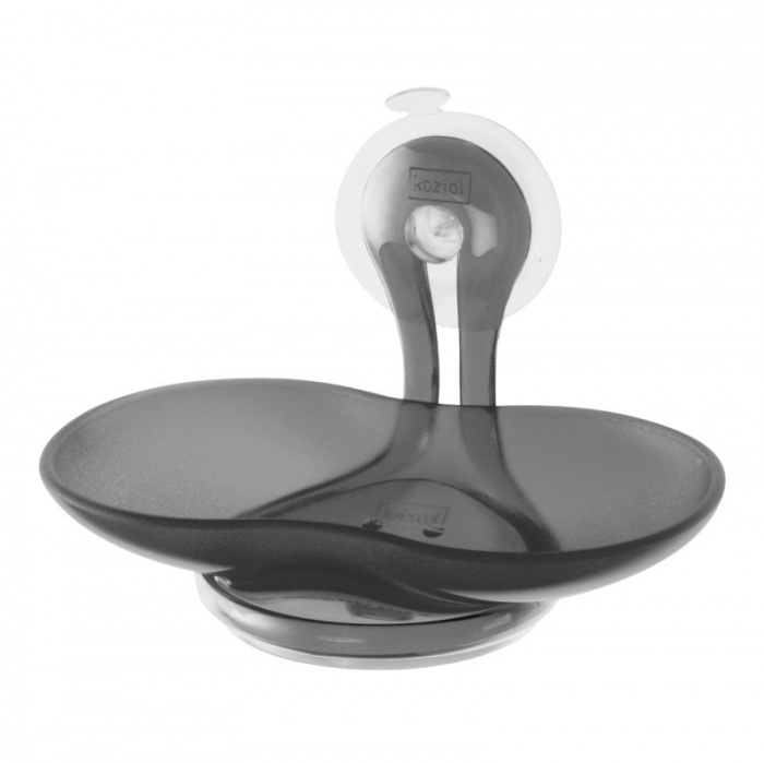 Loop Suction Fit Soap Dish Black NotJustTaps.co.uk